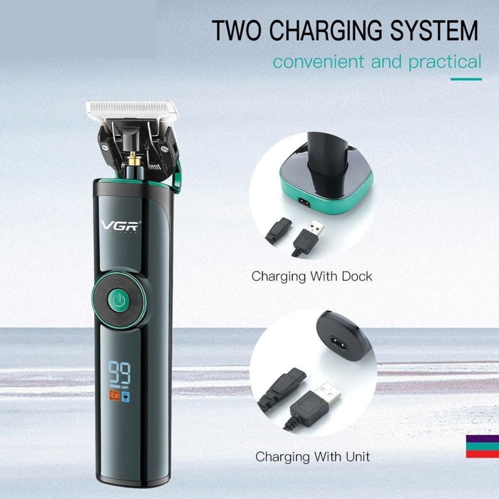 Rechargeable Adjustable Speed And Blade Professional Hair Trimmer For Men