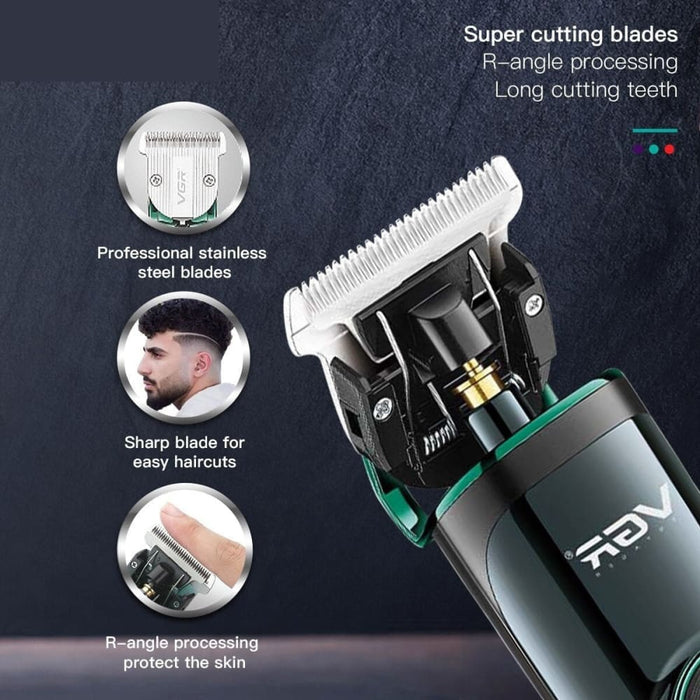 Rechargeable Adjustable Speed And Blade Professional Hair Trimmer For Men