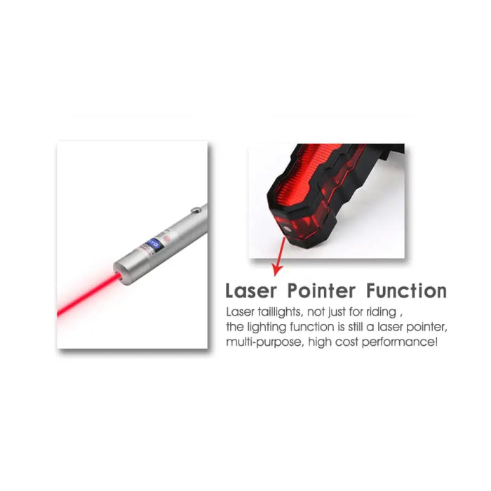 Usb Rechargeable Laser Bicycle Taillight