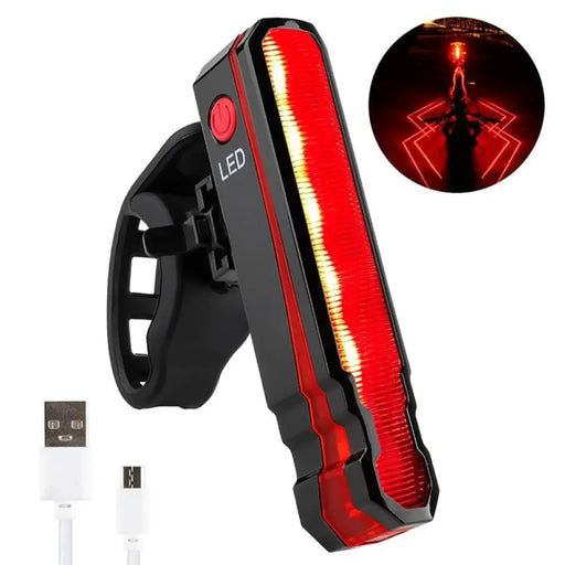 Usb Rechargeable Laser Bicycle Taillight