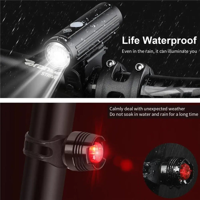 Usb Rechargeable Multifunctional Bicycle Headlight