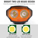 Usb Rechargeable Solar Power Led Headlight With Horn