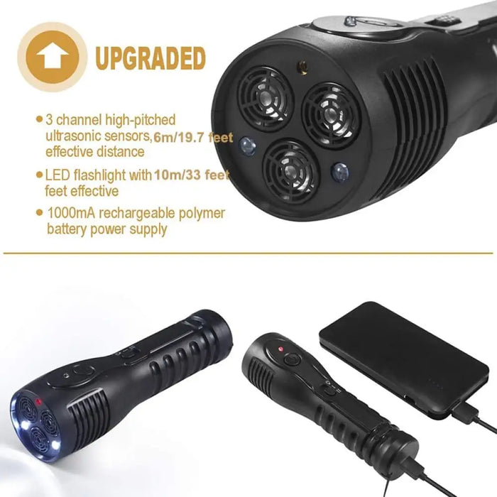 Rechargeable Ultrasonic Ed Flashlight Handheld Anti Barking