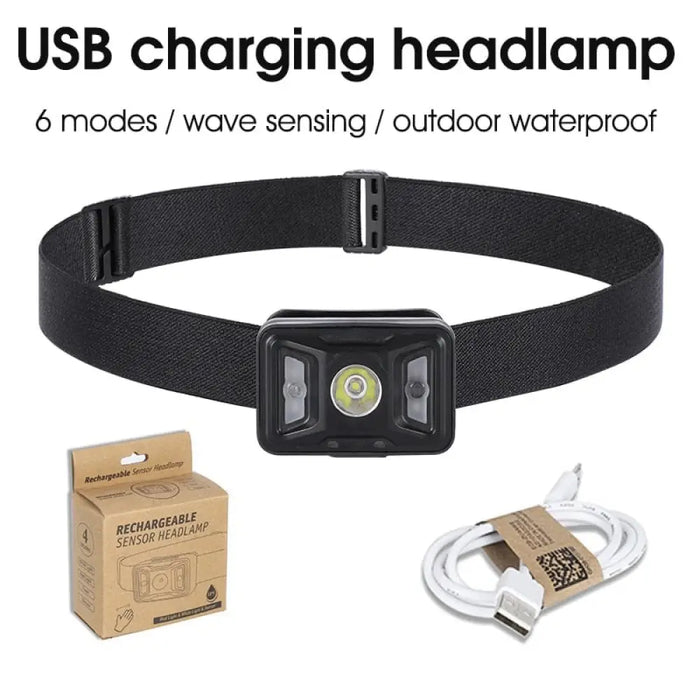 Usb Rechargeable Waterproof Headlight