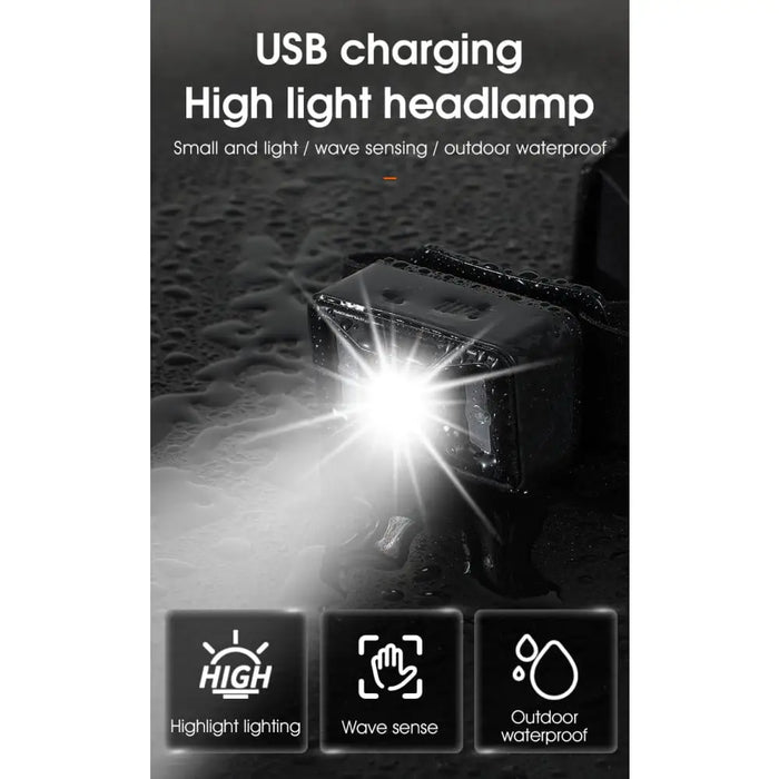 Usb Rechargeable Waterproof Headlight