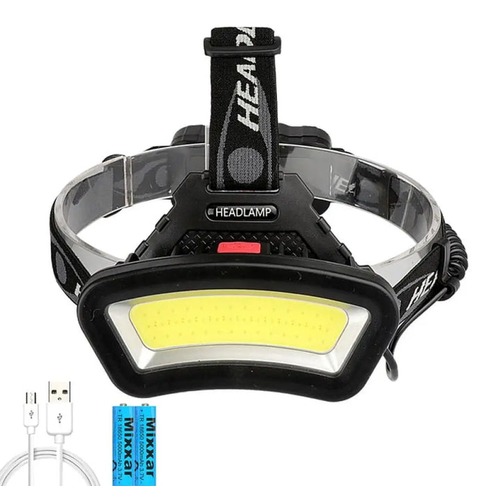 Z20 Usb Rechargeable Wide Angle Cob Led Headlight