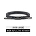 Reflective Braided Rope Titanium Germanium Wristband Balance