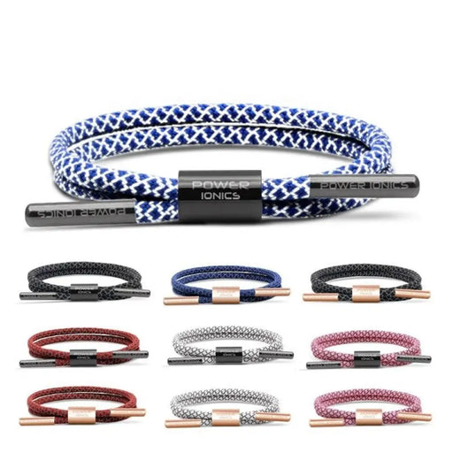 Reflective Braided Rope Titanium Germanium Wristband Balance