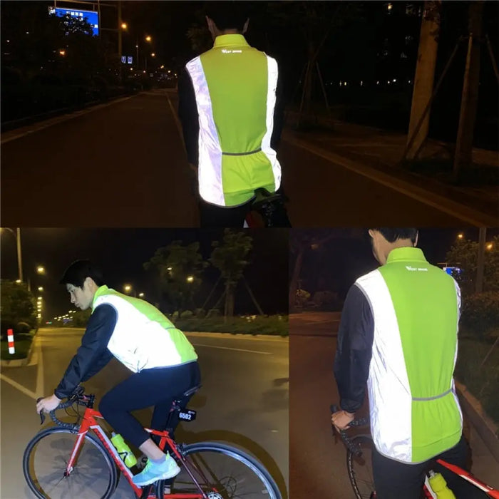 Reflective Sleeveless Cycling Vest