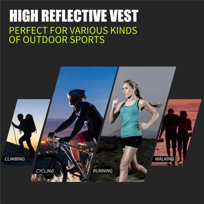 Reflective Sleeveless Cycling Vest