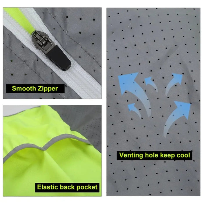 Reflective Sleeveless Cycling Vest