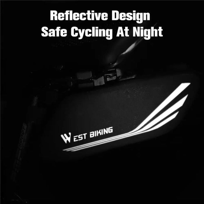 Reflective Stripes Design Waterproof Seatpost Pannie Bag