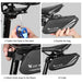 Reflective Stripes Design Waterproof Seatpost Pannie Bag