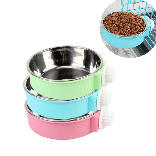 Removable Eco-friendly Hanging Water Food Pet Feeder Dog