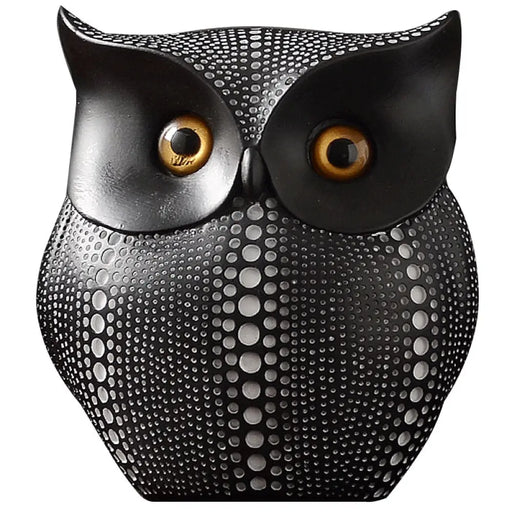 Owl Resin Statue Home Decor Style Figurines For Interior