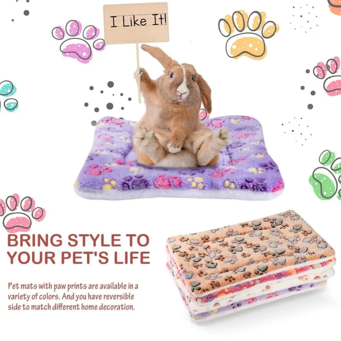 Reversible Washable Soft Fleece Thickened Pet Pad