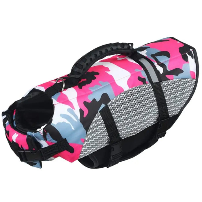 Ripstop Reflective Strip Pet Swimming Vest With High