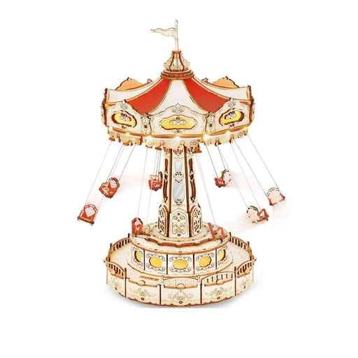 Rokr Swing Ride Diy Music Box Building Block Amusement Park