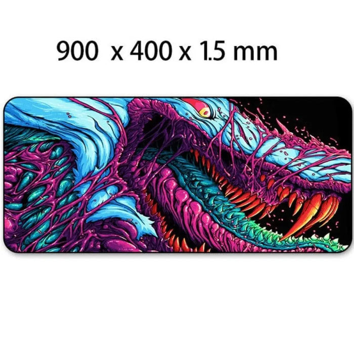 Rubber 900x400mm Hyper Beast Large Locking Edge Mousepad