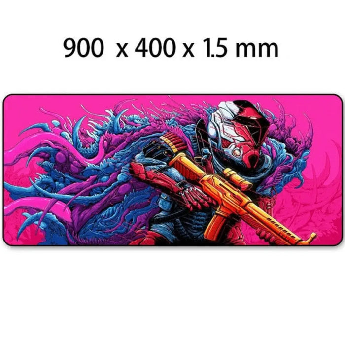 Rubber 900x400mm Hyper Beast Large Locking Edge Mousepad