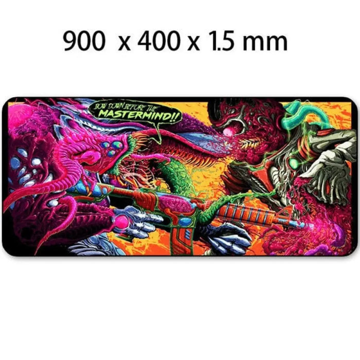 Rubber 900x400mm Hyper Beast Large Locking Edge Mousepad