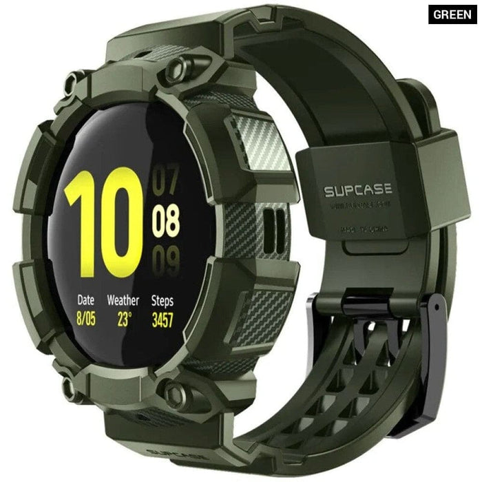 Rugged Protective Case Cover with Strap Bands For Samsung Galaxy Watch Active 2