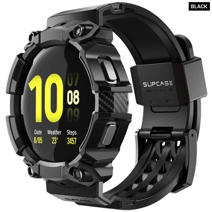 Rugged Protective Cover with Strap Watch Bands For Galaxy Watch 4