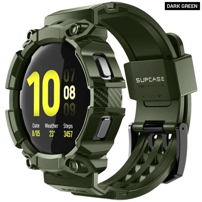 Rugged Protective Cover with Strap Watch Bands For Galaxy Watch 4