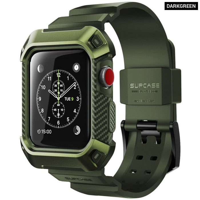 Rugged Protective Cover with Wristband For Apple Watch 3/2/1