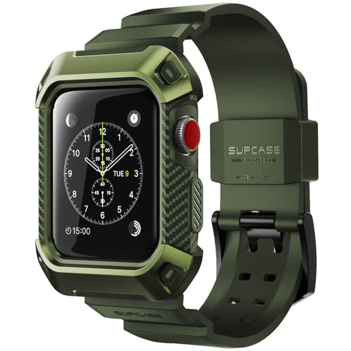 Rugged Protective Cover with Wristband For Apple Watch 3/2/1