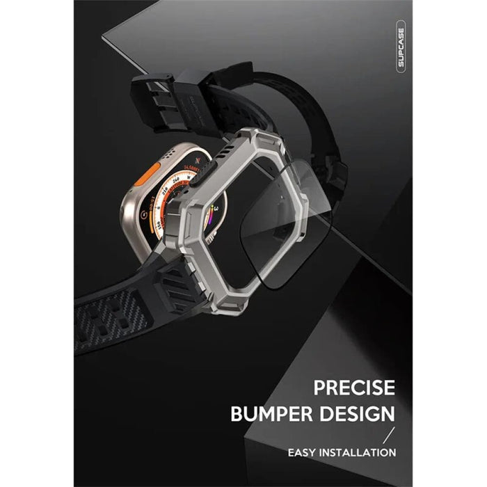 Rugged Protective Metal Case with 2 Screen Protector Band For Apple Watch