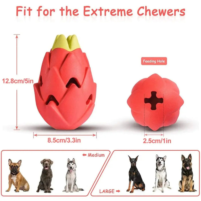 Safe Teething Pitaya Dog Chew Treat Toys For Small Medium