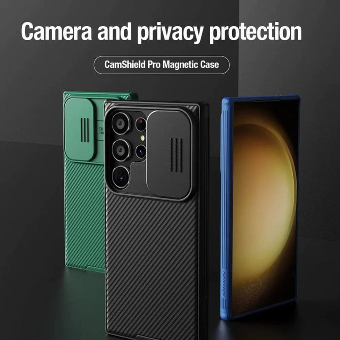 For Samsung Galaxy S24 Ultra / S24 / S24 Plus Camshield Pro Sliding Camera Protection Phone Case