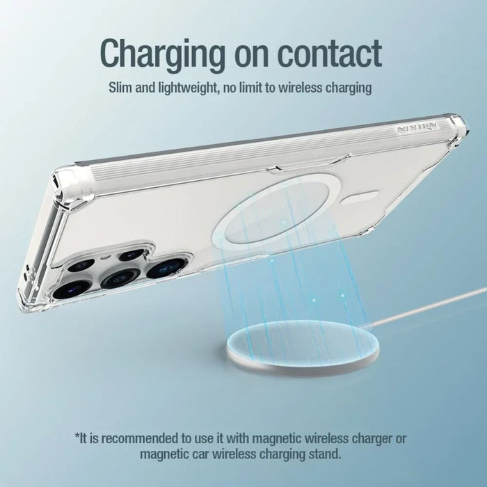 For Samsung Galaxy S24 Ultra / S23 / S22 Plus Ultra Nature Pro Magnetic Lens Protection Cover Magsafe Case