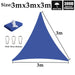 Sapphire Blue Waterproof Sun Sail Outdoor Awnings Polyester