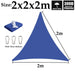 Sapphire Blue Waterproof Sun Sail Outdoor Awnings Polyester