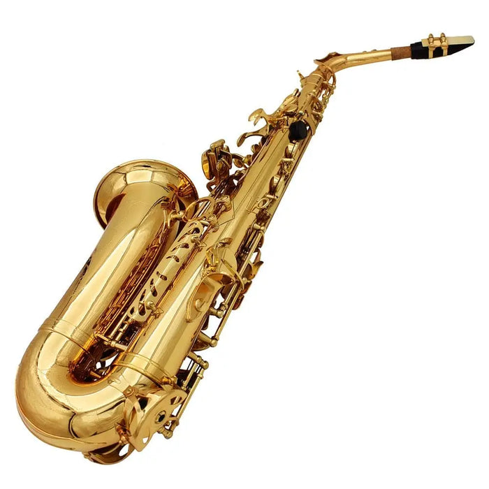 Saxophone Sax Eb Be Alto e Flat Brass Carved Pattern Plastic