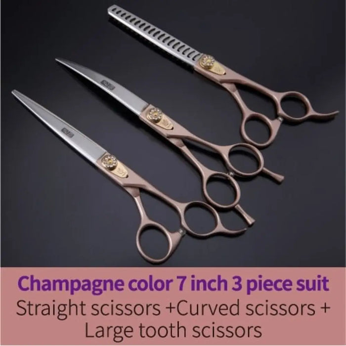 Dog Scissors Set Straight&thinning&curved Pet Grooming Kits