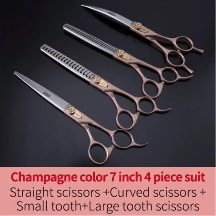 Dog Scissors Set Straight&thinning&curved Pet Grooming Kits