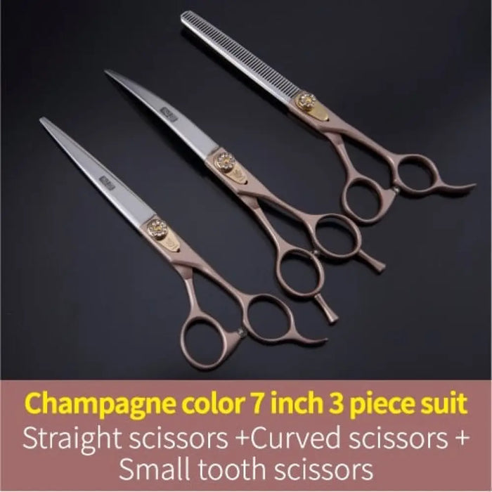 Dog Scissors Set Straight&thinning&curved Pet Grooming Kits