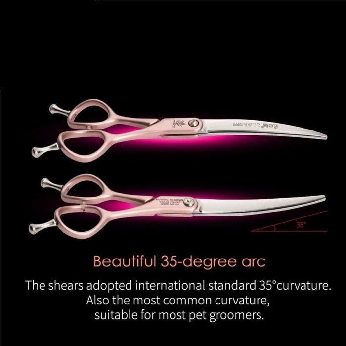 Dog Scissors Jp Vg10 Steel 35°curved 6.25 Inch