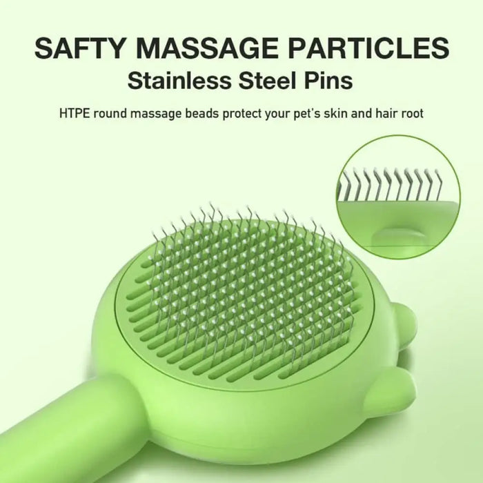 Self Cleaning Pet Slicker Grooming Shedding Comb Removes