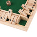 Vibe Geeks Shut The Box Wooden Dice Game Board For Kids &