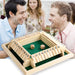 Vibe Geeks Shut The Box Wooden Dice Game Board For Kids &