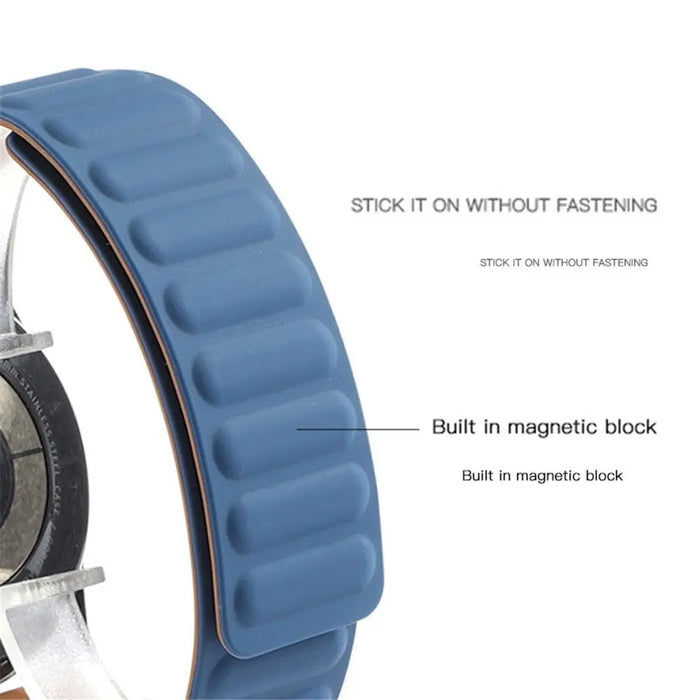 Silicone Magnetic Loop Watchband Strap For Huaweim Samsung