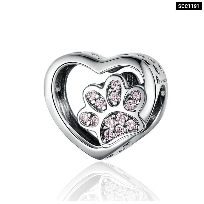 Silver Charm Collection 925 Sterling Dazzling Cz Beads Fit