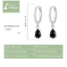 Silver Ishwar Water Drop Earrings 925 Sterling 4 Colours