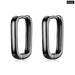 Silver Square Buckle Earrings 925 Sterling Classic French