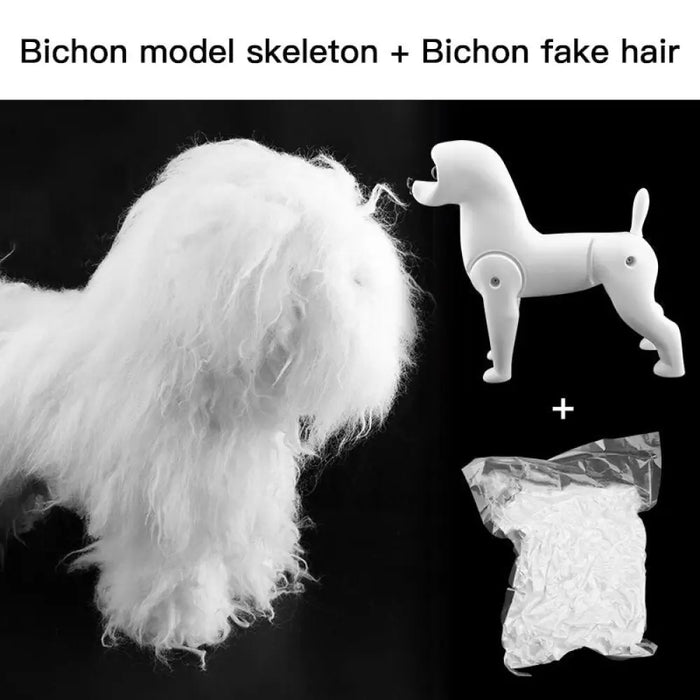 Pet Simulation Hair Grooming Fake Dog Model Practice