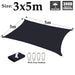 Big Size Black 300d Polyester Tarpaulin Sunshade Net Garden